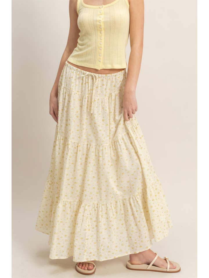 Floral Tiered Skirt for wholesale by HYFVE
