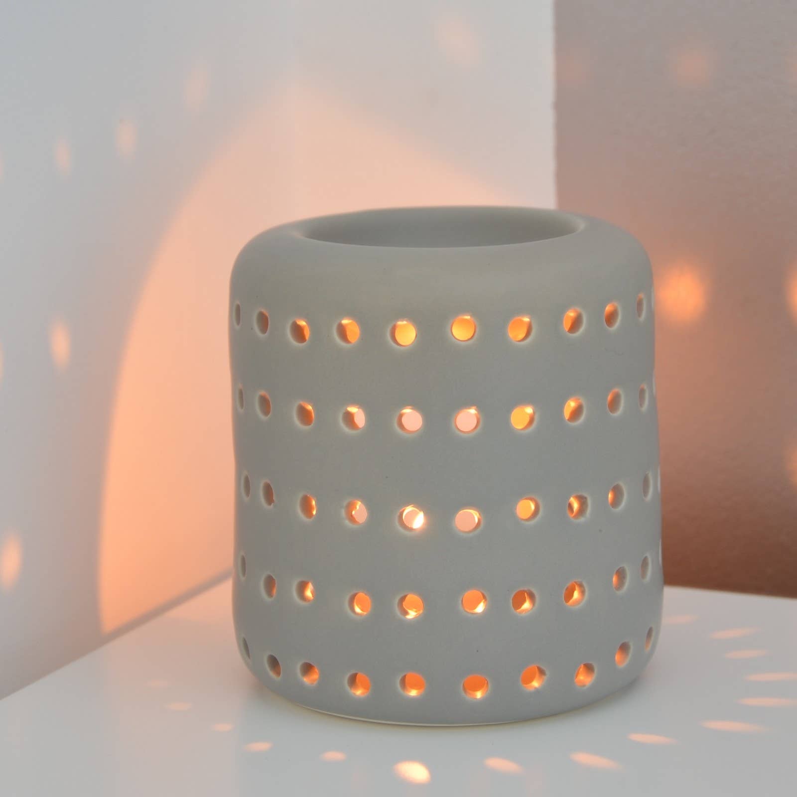 Zen'Arôme - Wholesale Oil Warmer - Coliseo gray ceramic fragrance burner scented wax melt6