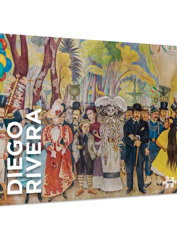 Diego Rivera: Drøm om en søndag eftermiddag i Alameda Park 1000-brikkers puslespil for engroshandel hos Pomegranate