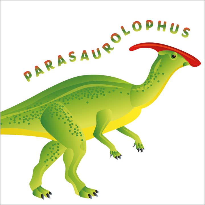 D10 PARASAUROLOPHUS Dinosaurier-Grußkarte für den Großhandel von Dyson Design