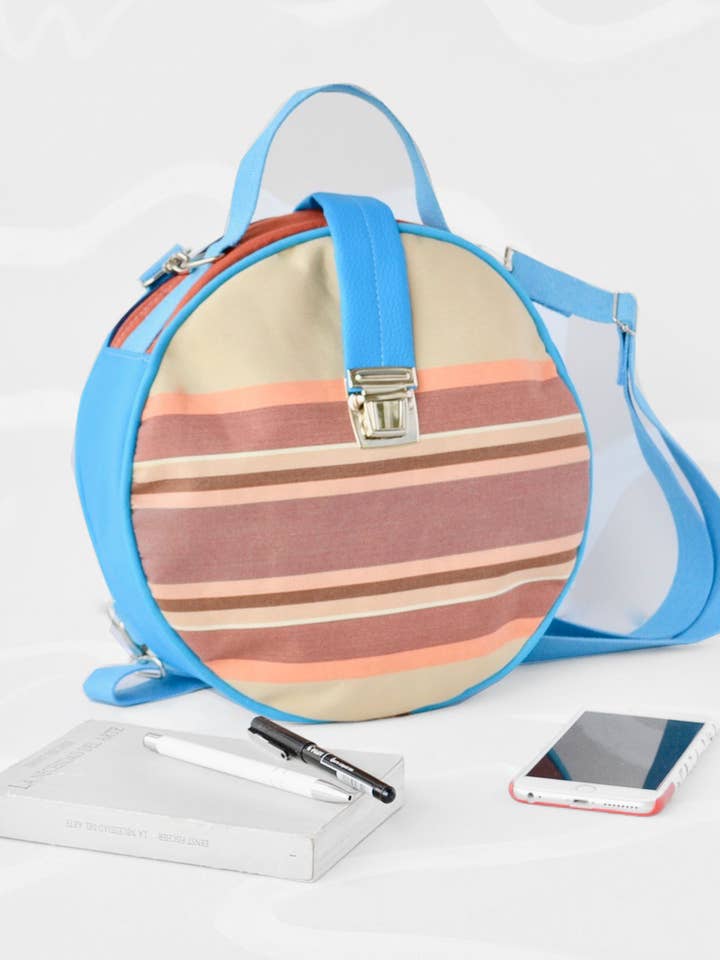 Waikiki blue orange backpack bag for wholesale by Rollitoasí