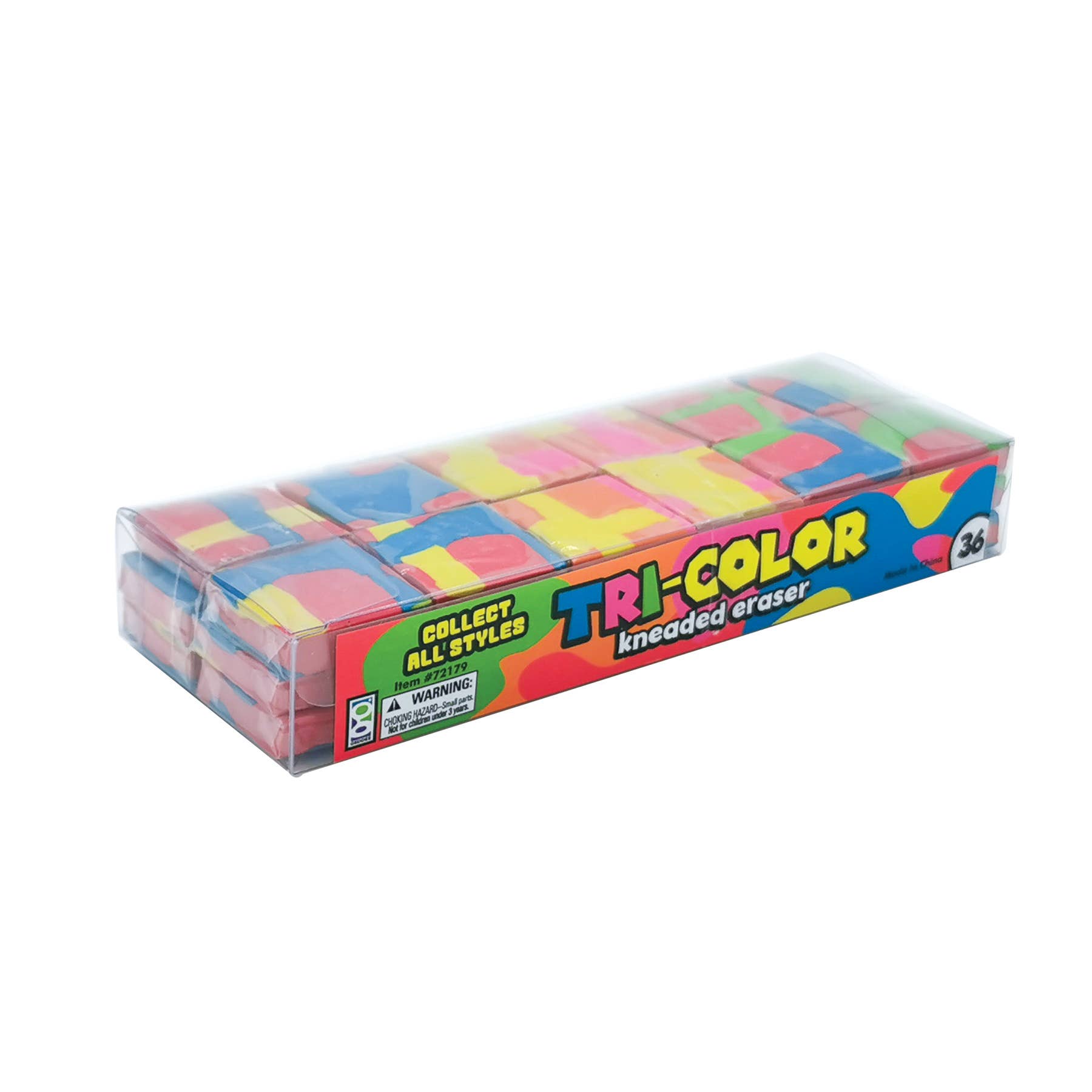 Geddes - Wholesale Gum - Geddes Drie-kleuren kneedgum, 36 stuks per display3