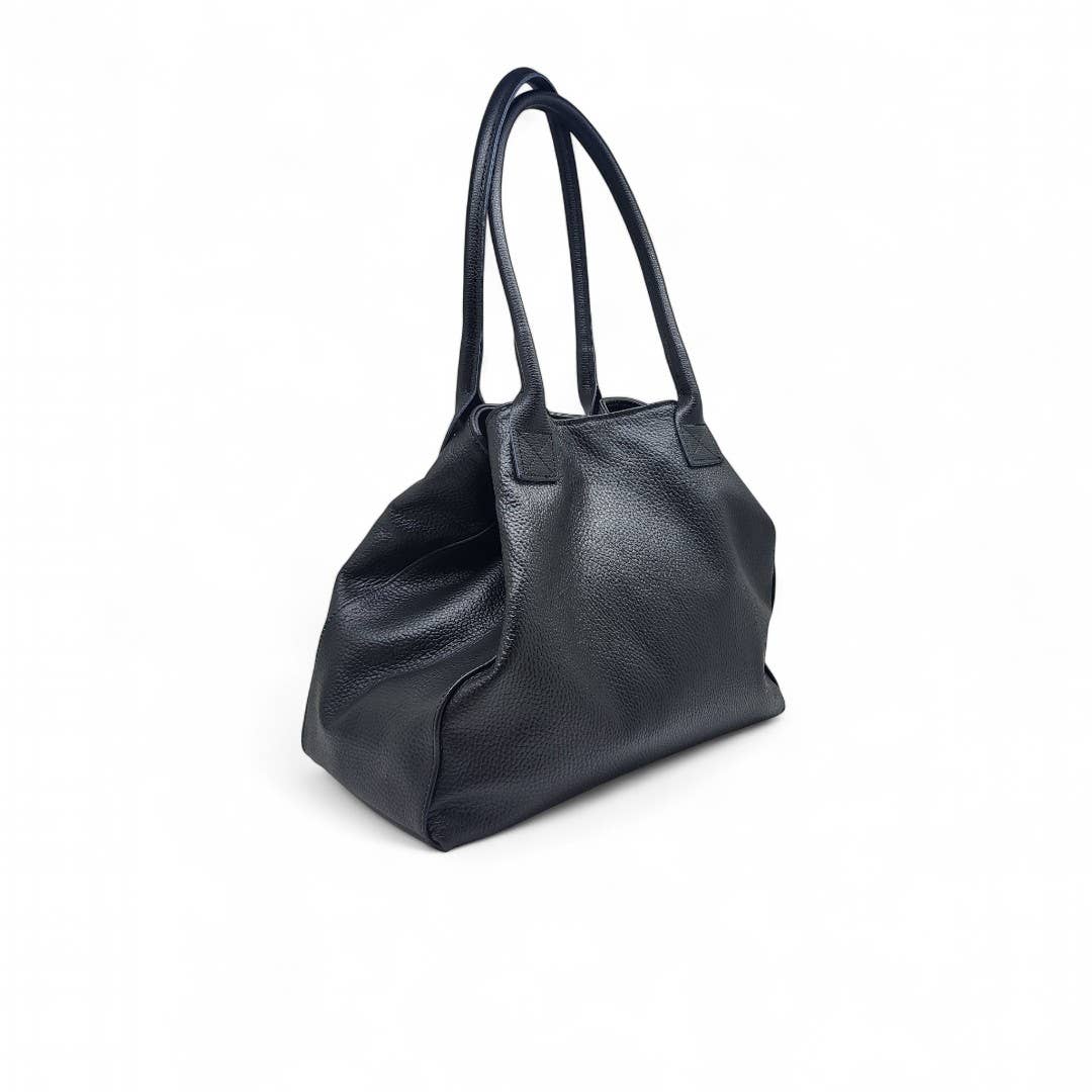 ZEEN - Wholesale Shoulder Bag - Women's - LOLA Dollaro Nero leather bag3