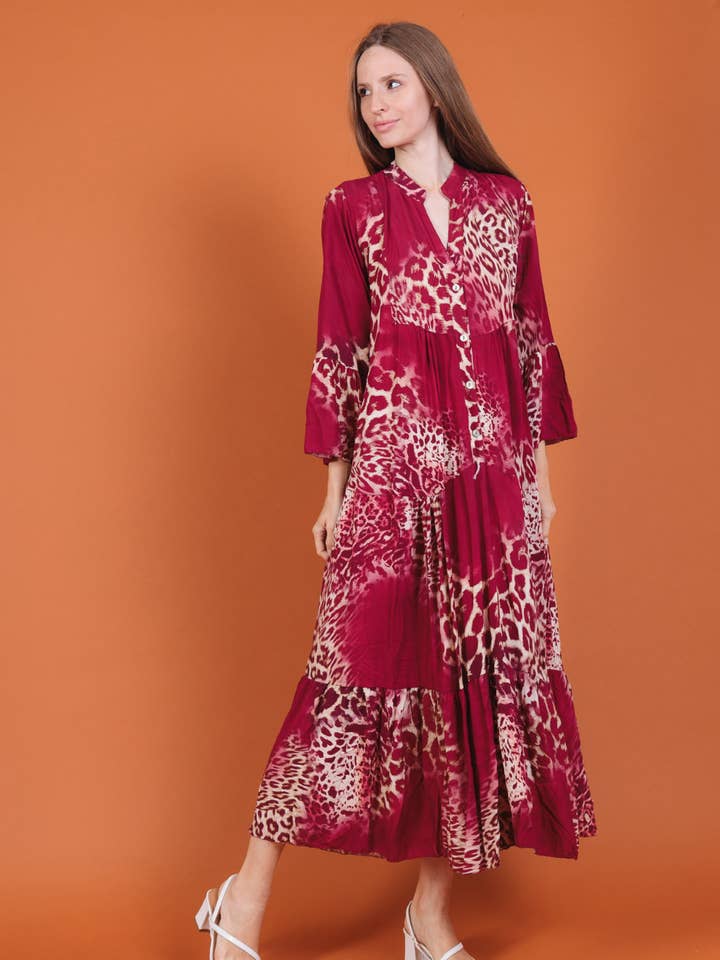 Lång klänning med tryck Art 10681A4 för wholesale av Nota bene