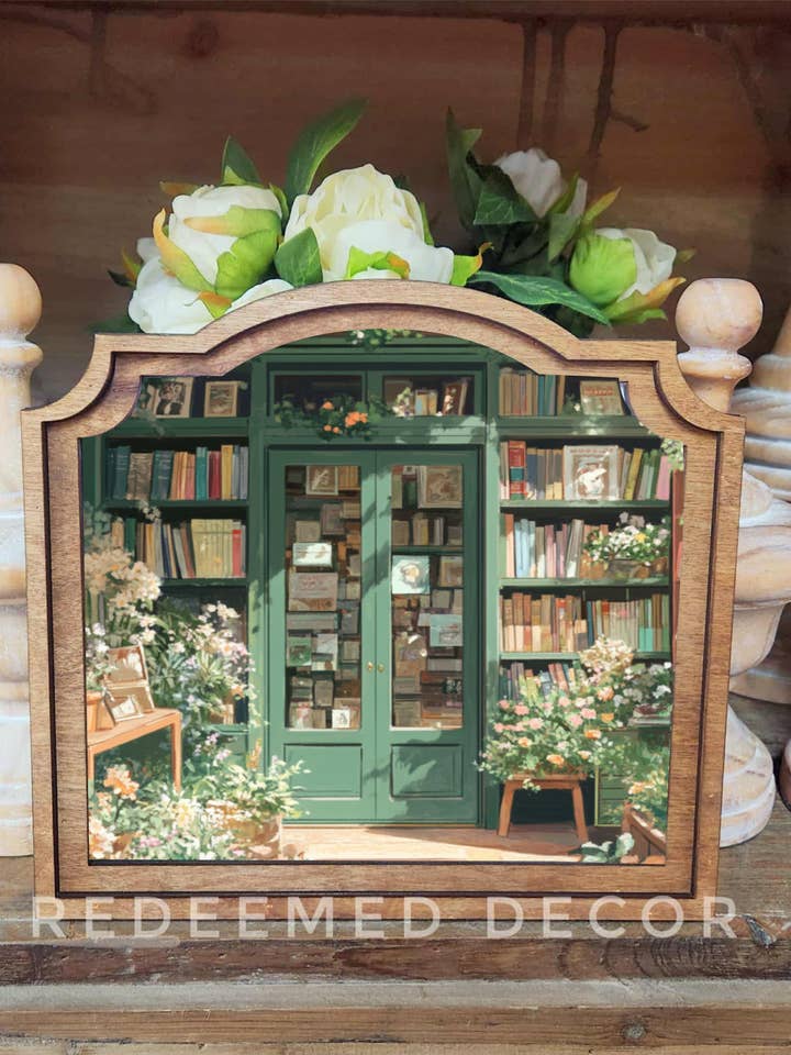 Provincial Book Store Framed Art for wholesale by Redeemed Decor