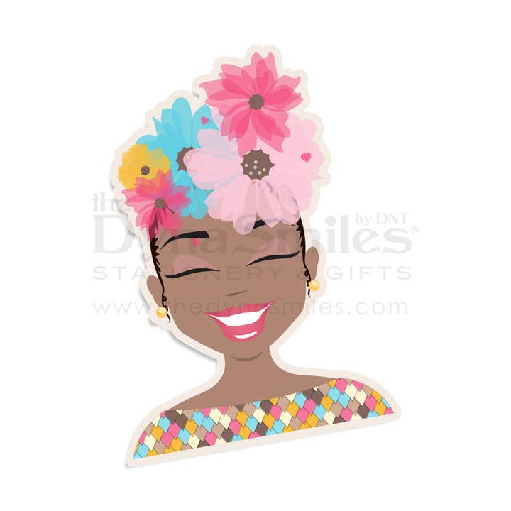 "Ms Flower Forward" Sticker for wholesale by The DynaSmiles Stationery