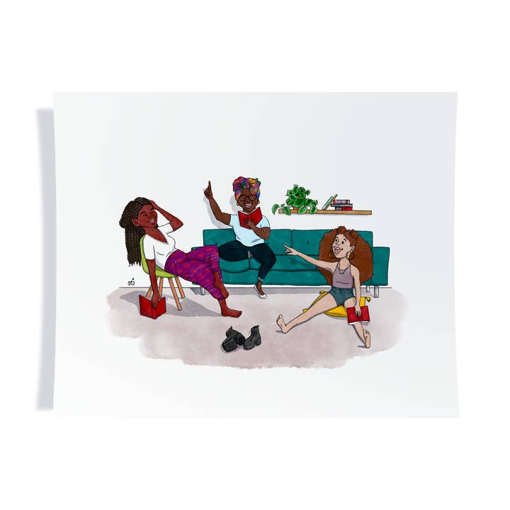 Ashytj Creates LLC - Wholesale Art Print - Black Womxn Read (Wholesale)
