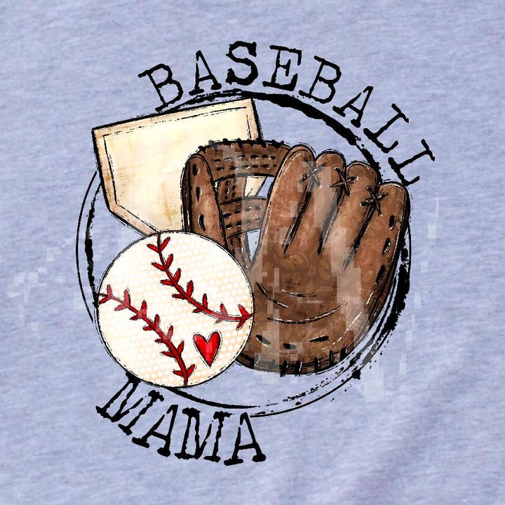 Baseball Mama DTF Transfer for wholesale by K and M Designs