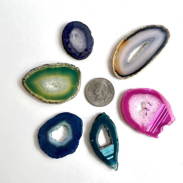 Rock Paradise – Engroshandel Spirituelle sten og krystaller – Krystal Druzy agatskiver med naturligt Druzy Center2