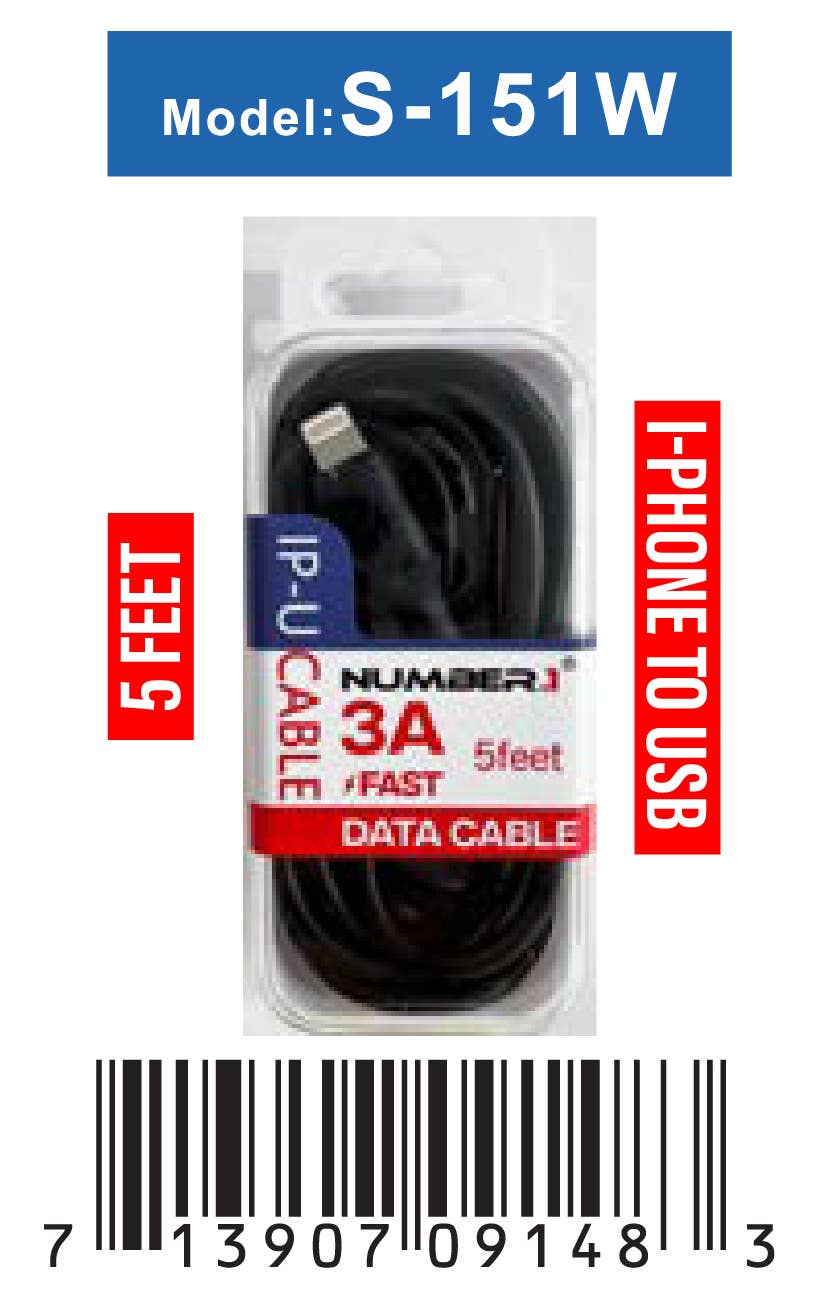 7 Star - Vendita all'ingrosso Cavo di ricarica - Cellulare Cavi e Spine Misti con Display 106 pz Articolo#YJZ-14