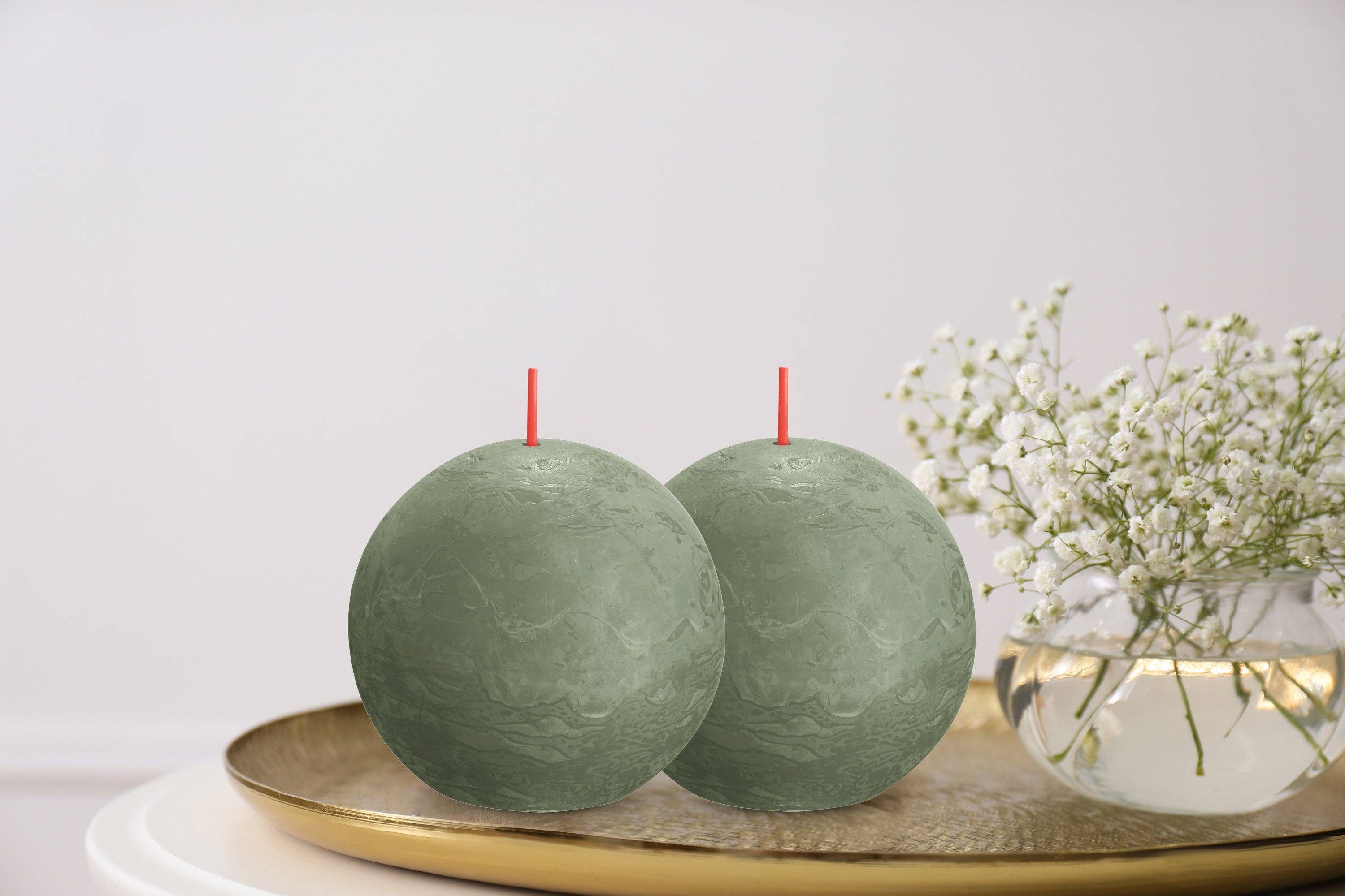 BOLSIUS – Velas de decoração por atacado – 6 Velas rústicas 3" - Inperfuted - Natural - Eco-Friendly - Cera Plant-Based - **Vendido Individualmente191