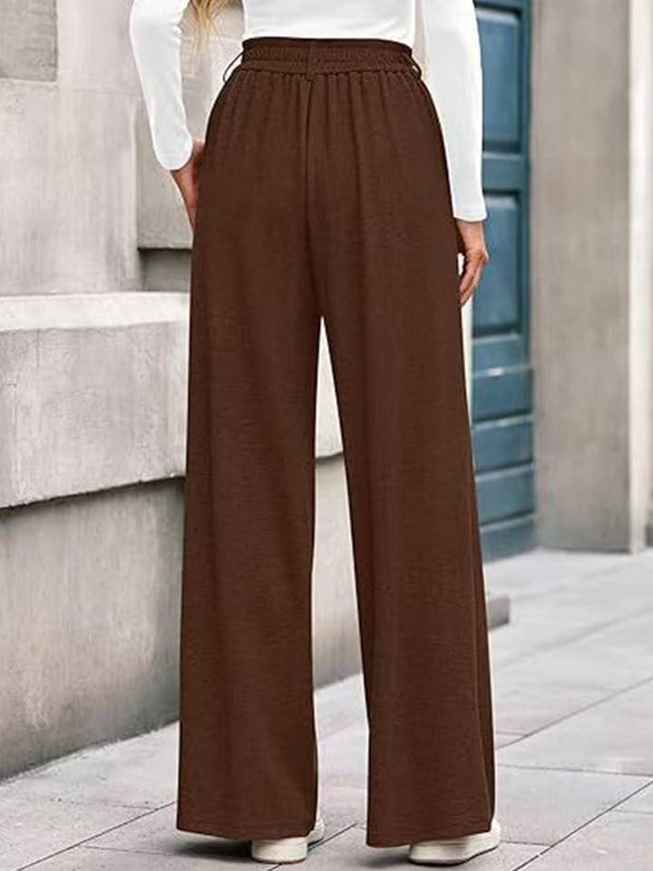 Lovenne - Wholesale Pants - Women's - Versatile solid color straight wide-leg pants24