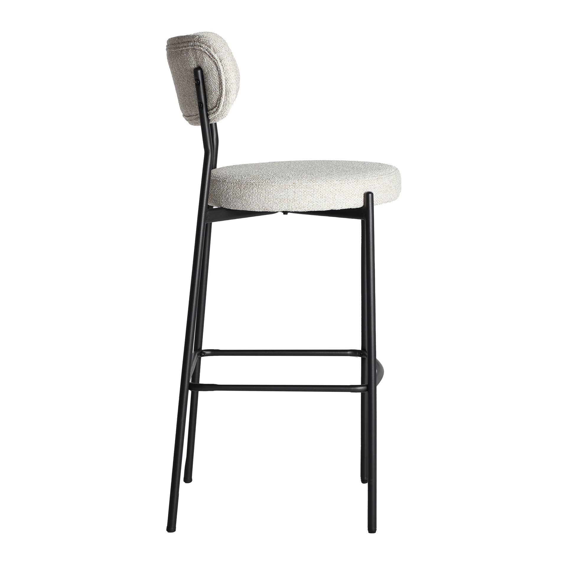 Kodu Home Design - Wholesale Stool - Set of 2 Stools, Polyester, Beige, 48x53x106cm4