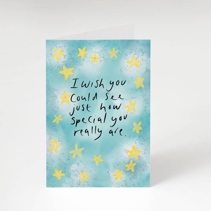 I wish you could see how special you really are greeting card for wholesale by Memelou