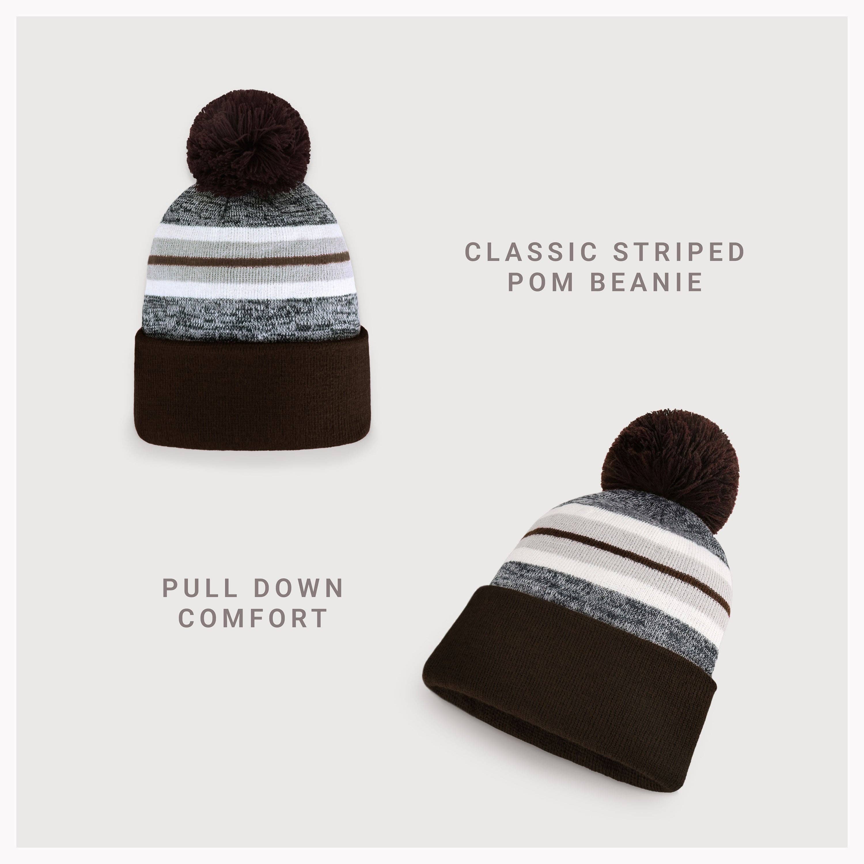 ChoKoLids - Vendita all'ingrosso Berretto - Donna - Berretto sportivo con pompon a righe CHOK.LIDS7