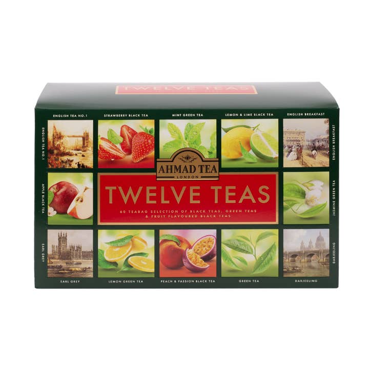 Selection Pack - 60 tea bags - Twelve Teas Gift Box for wholesale by Ahmad Tea