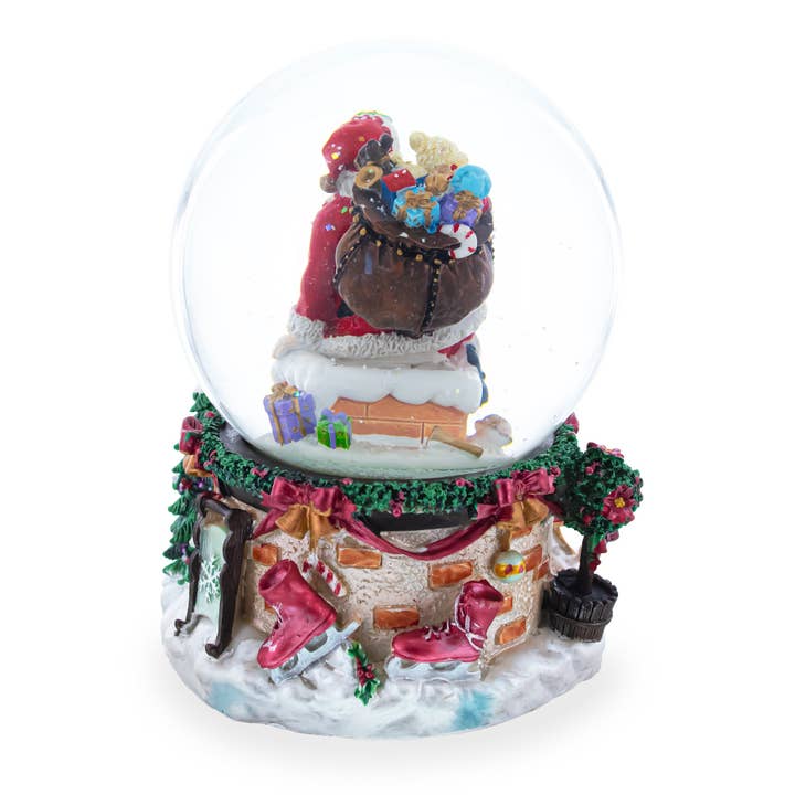 BestPysanky - Wholesale Snow globe - Santa's Chimney Adventure Musical Water Snow Globe4