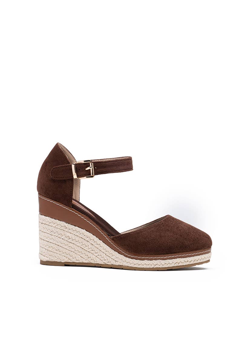 LADY GLORY - Wholesale Wedges - Women's - Wedge espadrille sandals in suede8