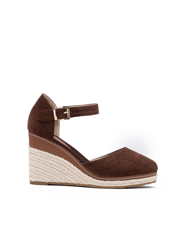 LADY GLORY - Wholesale Wedges - Women's - Wedge espadrille sandals in suede8