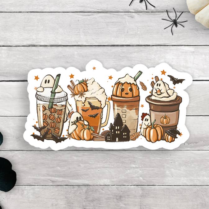 Boo Fall Latte Vinyl klistermärke för wholesale av Expression Design Co