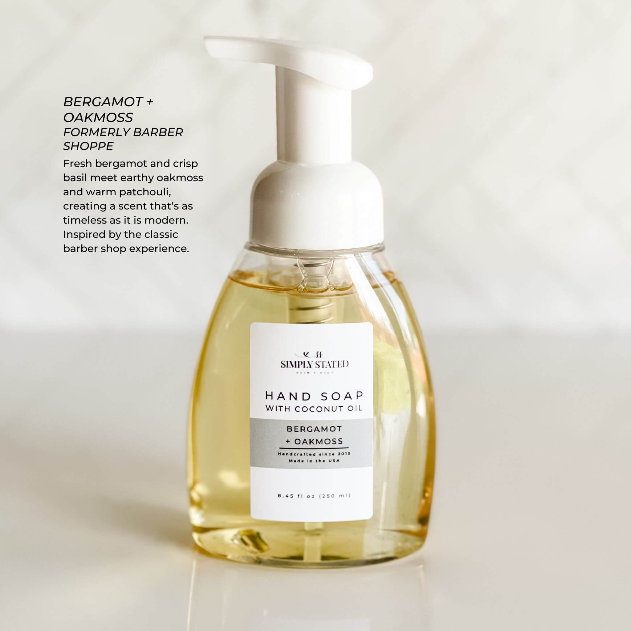 Simply Stated Bath & Body - Wholesale Hand Soap/Wash - Men’s Foaming Hand Soap - Masculine Scents1