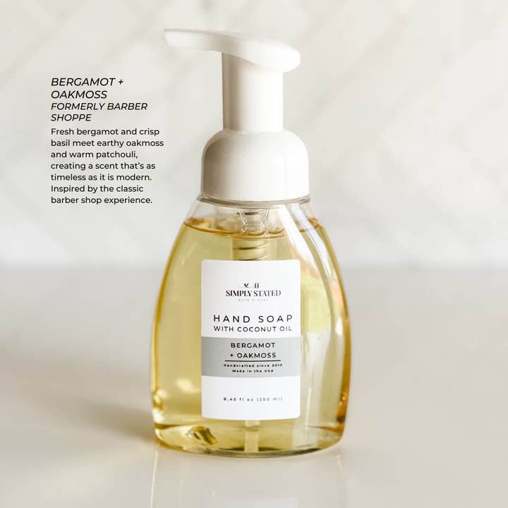 Simply Stated Bath & Body - Wholesale Hand Soap/Wash - Men’s Foaming Hand Soap - Masculine Scents1