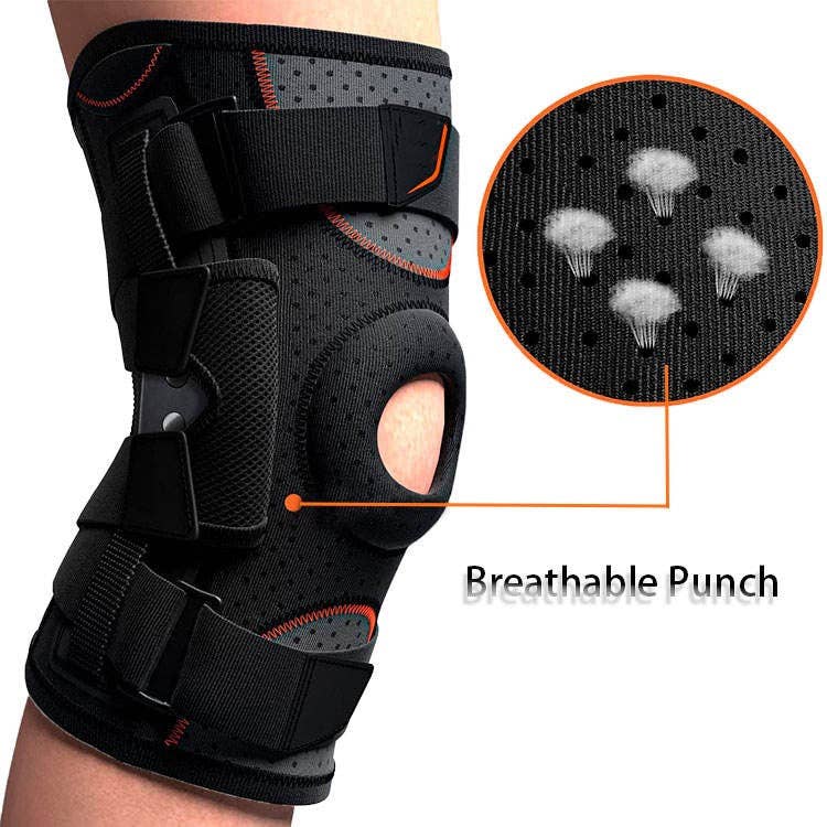 VIGOR - Wholesale Body Brace/Support - Neoprene Strong Support Sports Hinged Knee Pads Knee Brace(117