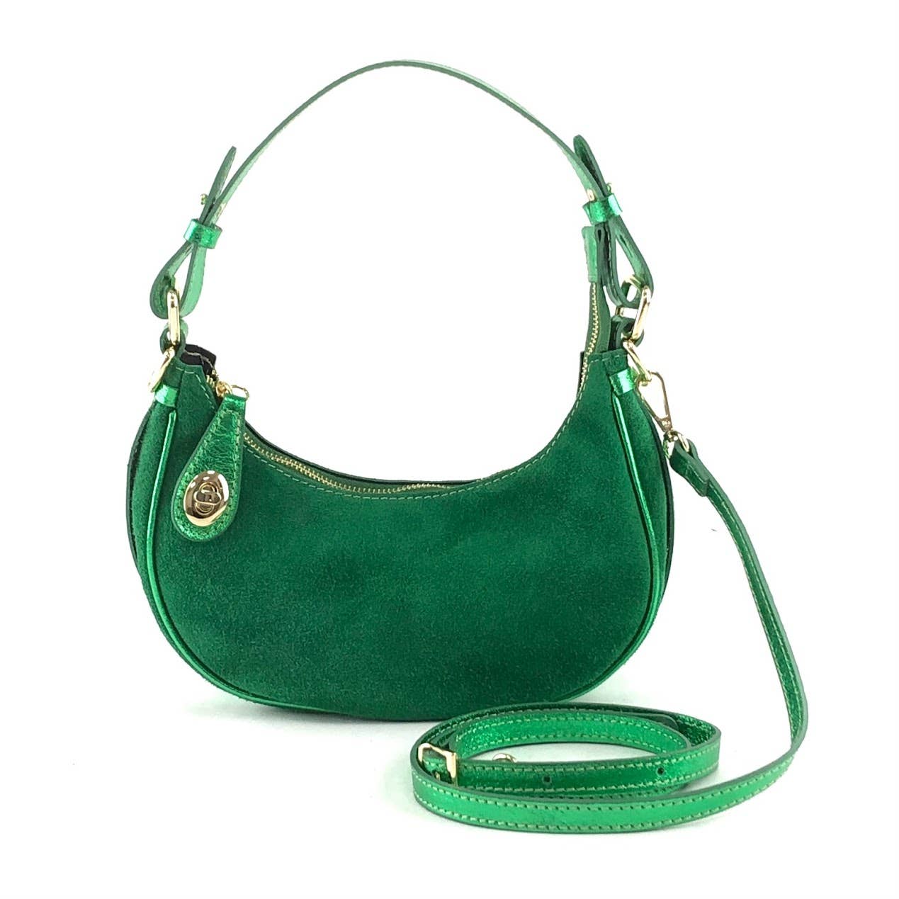 MILANO AMOUR – wholesale Shoulder bag – women's – HOBO BAG EMERY SUEDE MATCH LAMINATO 1