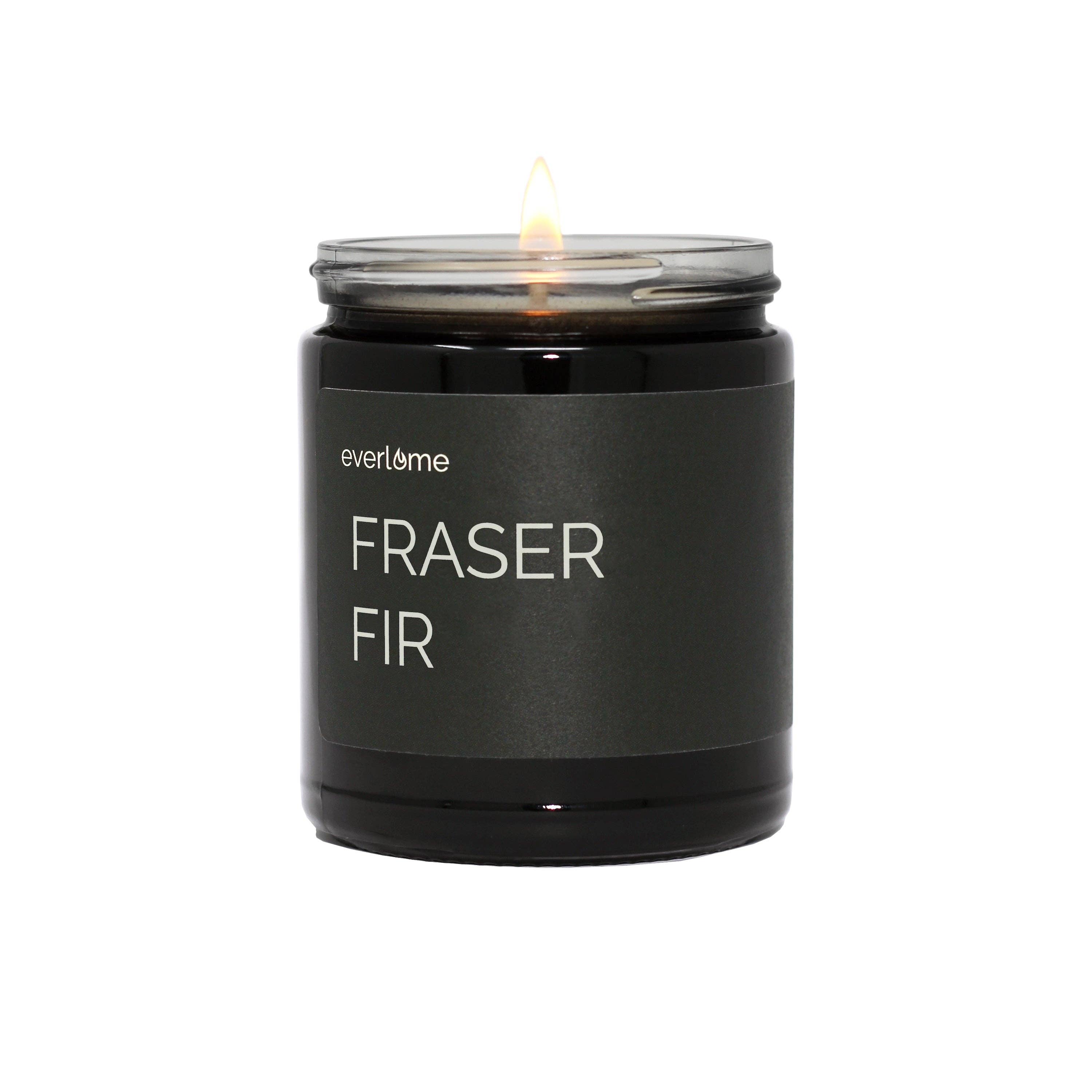 Everlume - Vente Bougie en bocal - Bougie en pot en cire de soja au sapin de Fraser - Non toxique, 50 heures de combustion0