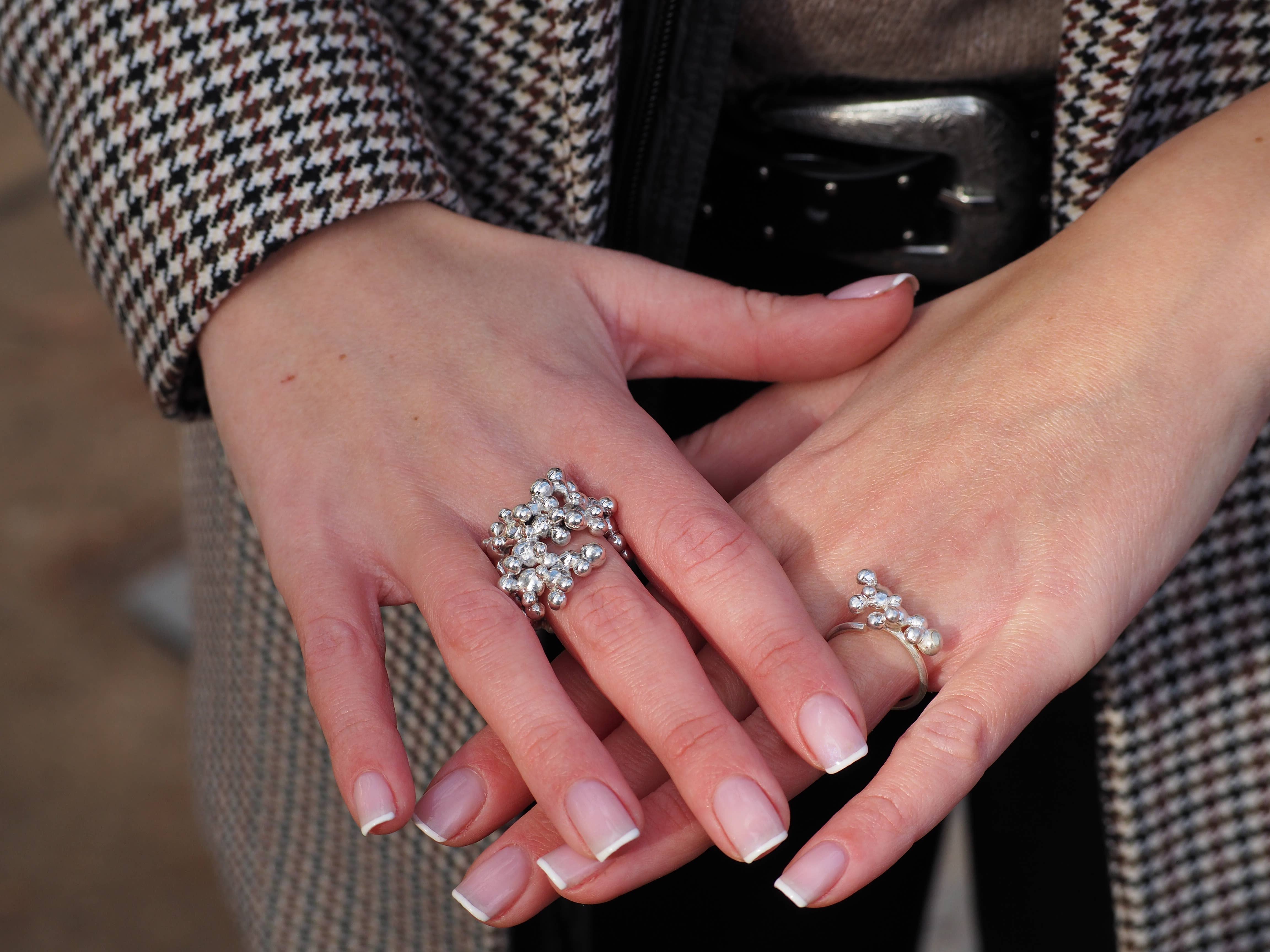 ALEGRIA B. - Wholesale Cocktail/Statement Ring - LARGE STERLING SILVER RING6