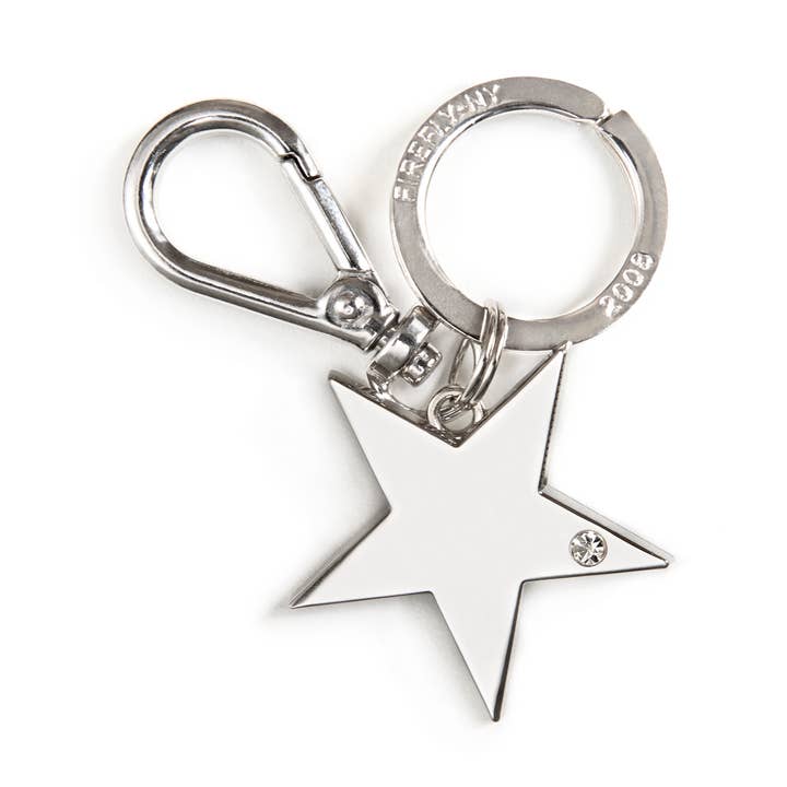 Porte-clés Étoile - Argent pour la vente par Firefly Reflectors