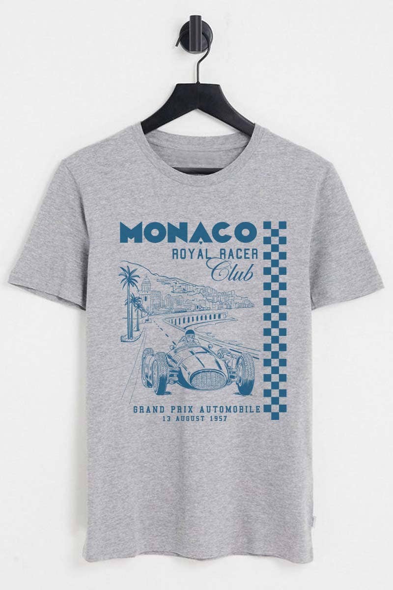 HARANG - Wholesale Screen Printed T-Shirt - Women's - M9264 - MONACO graphic  tee2