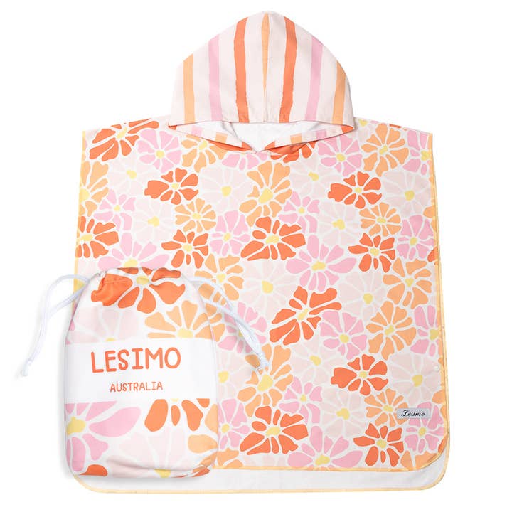 Sand Free Kids Hooded Towel - Sunshine Flora for wholesale by LESIMO
