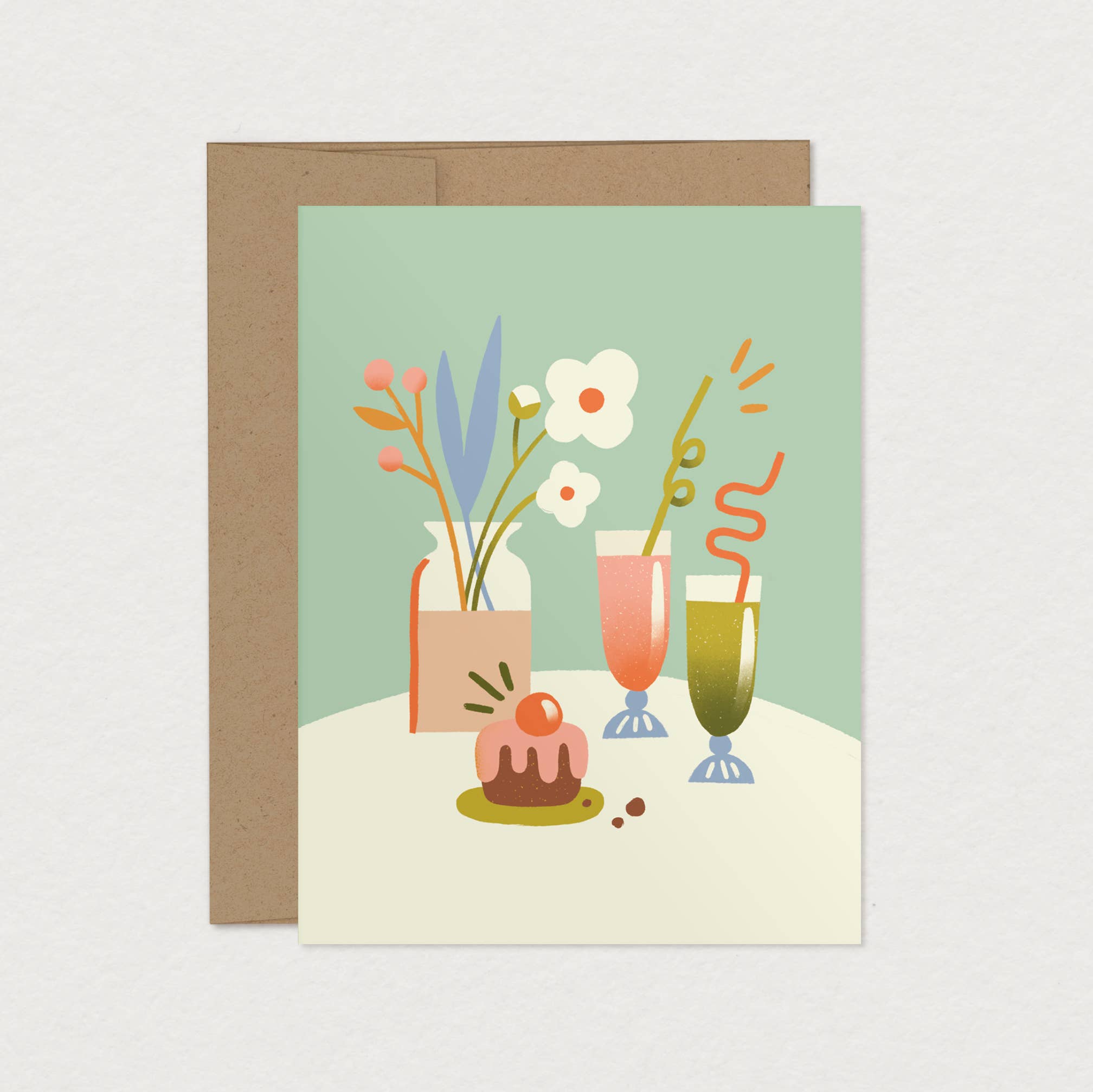 Mimosa Design - Wholesale Birthday Card - Sylvie Greeting Card - Birthday Card for Mom1