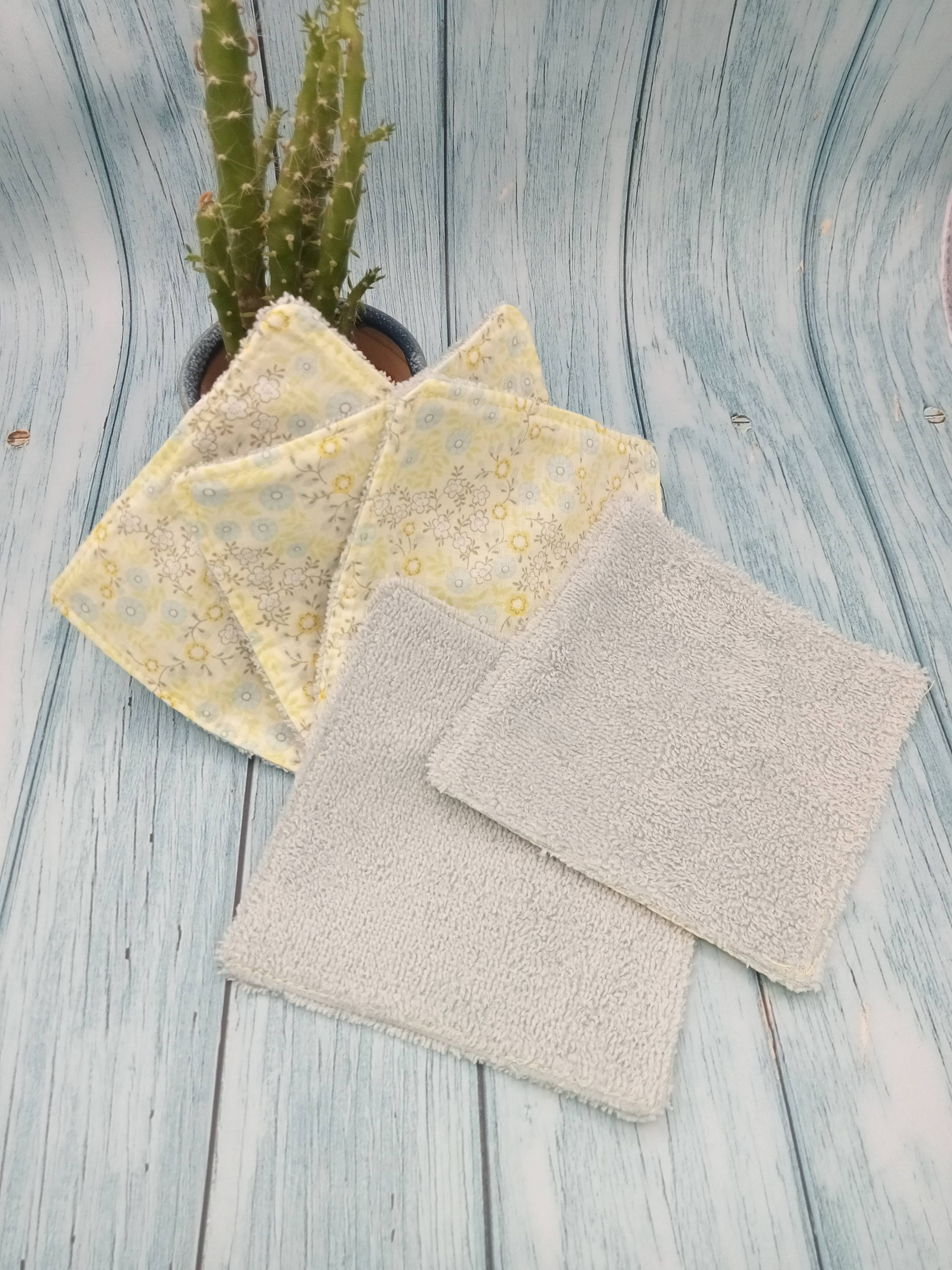 ZHENZHI - Vendita all'ingrosso Struccanti - Salviette struccanti riutilizzabili in cotone e bambù - Pacco da 55