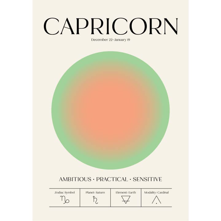 Little Viper Co - Wholesale Art Print - Zodiac Aura Astrology Star Sign Celestial Print