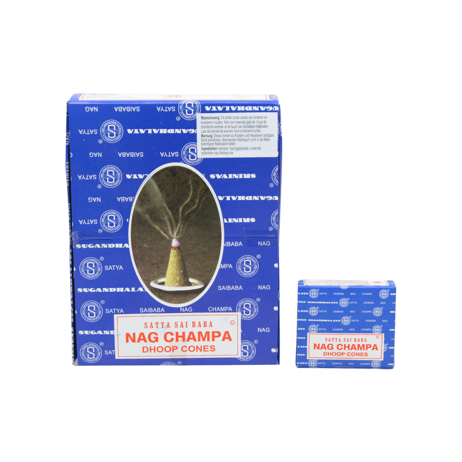 Green Tree – Großhandel Räucherwerk – Satya Nag Champa Räucherkegel, 12 kleine Schachteln1