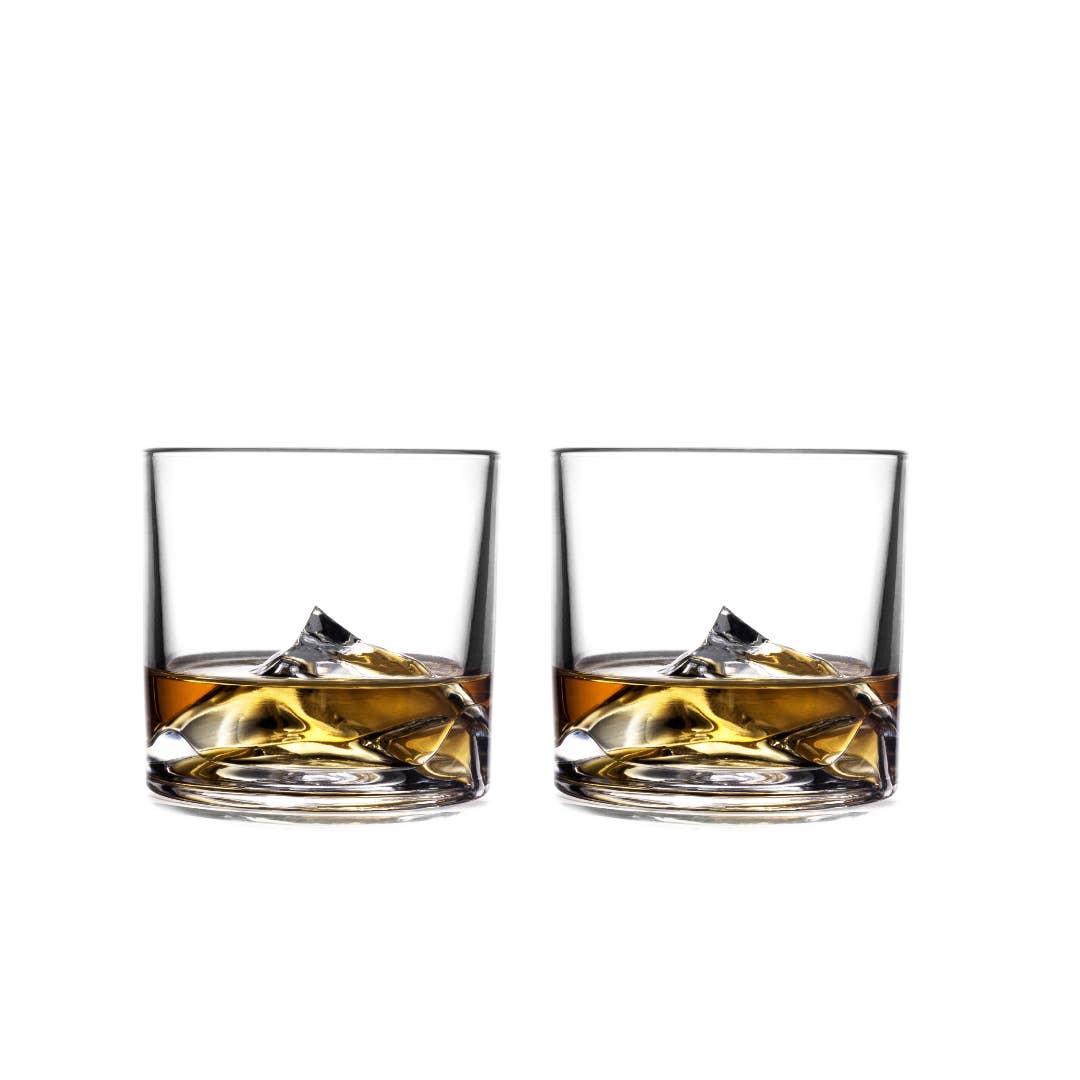 Viva | Espro | Liiton - Wholesale Cocktail/Liquor Glass - Everest - 2-Piece Crystal Bourbon Whiskey Glass Set
