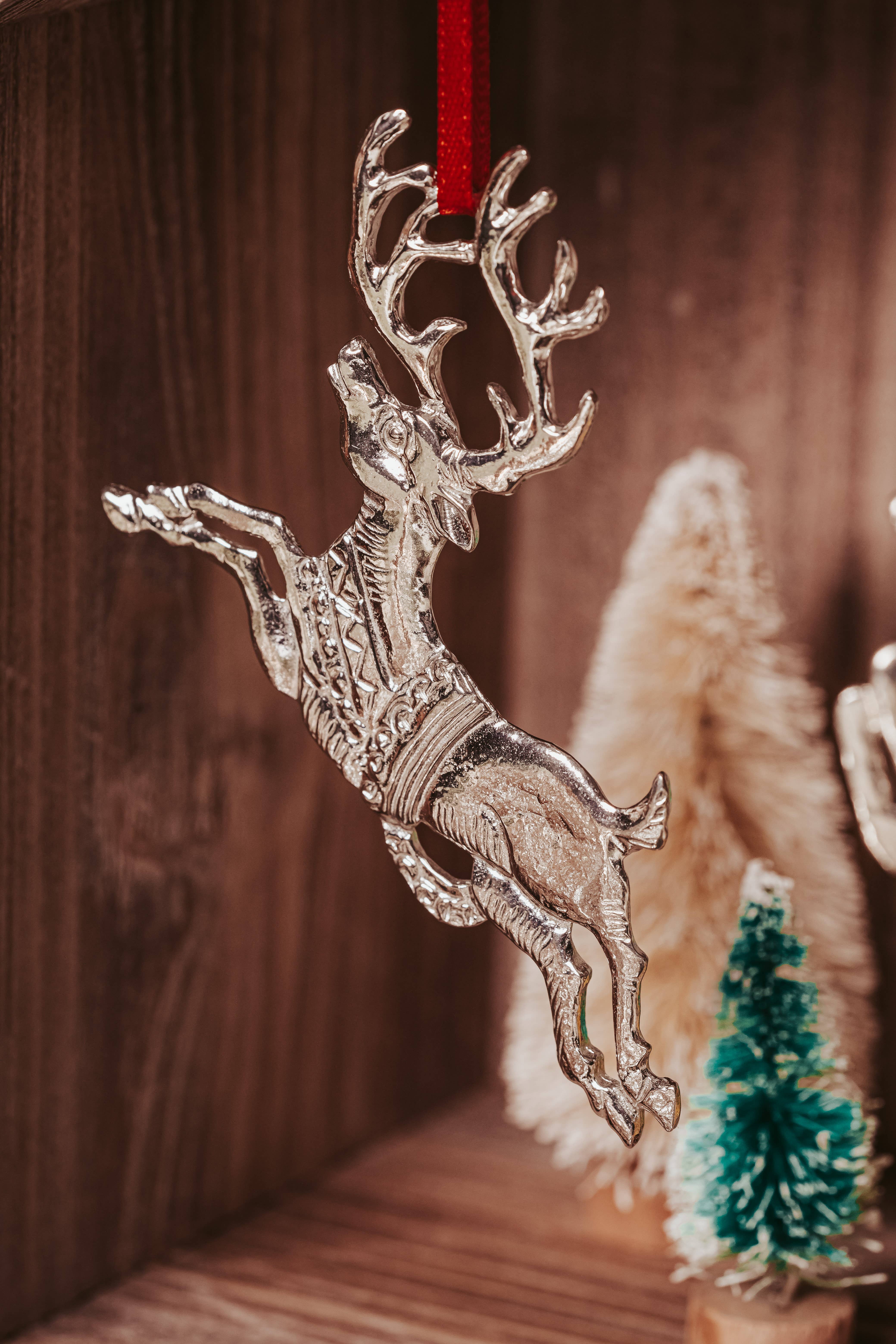 House of Morgan Pewter - Wholesale Ornament Set - Reindeer Ornaments - Deer Ornaments - Several Designs4