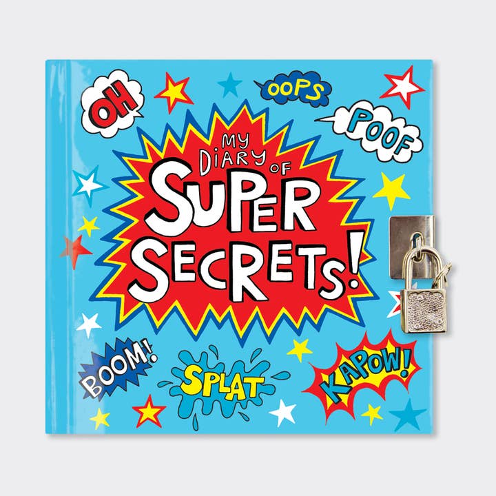 Rachel Ellen Designs - Wholesale Journal/Diary - Kids - Secret Diary - Super Hero0