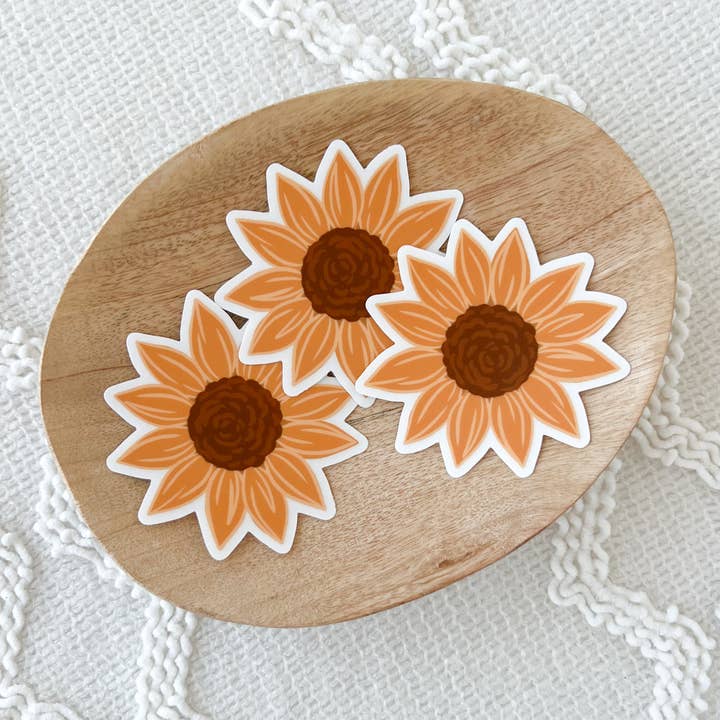 Elyse Breanne Design - Wholesale Sticker - Sunflower Field Sticker, 3x3 in.1