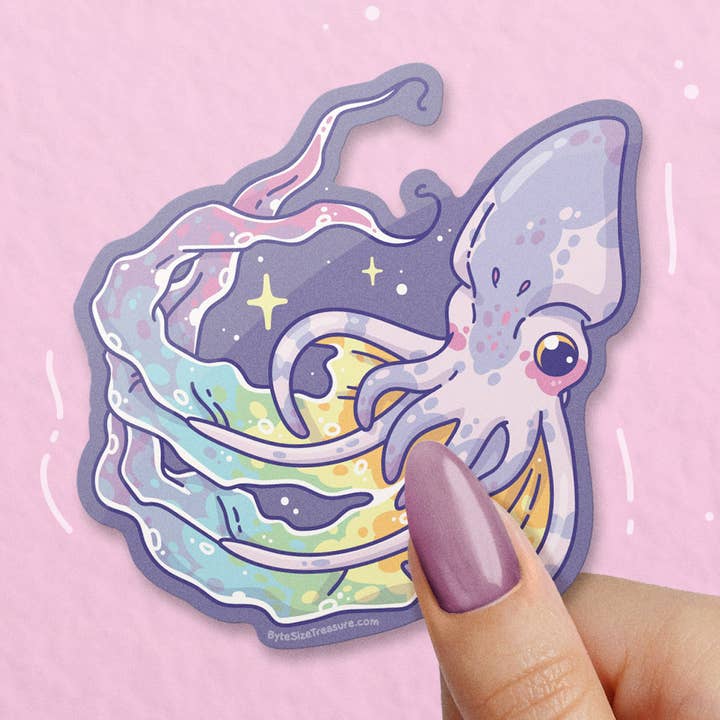 Decke Octopus Vinylaufkleber für den Großhandel von Byte Size Treasure