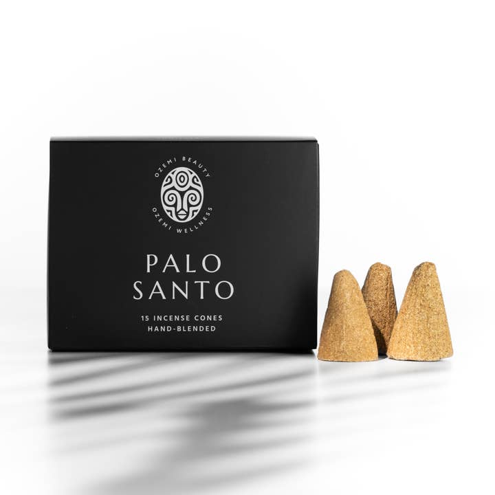 Palo Santo Hand-Blended Incense Cones for wholesale by Özemi Beauty
