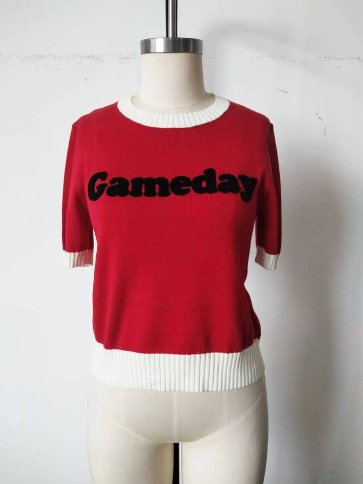 Cloud Ten - Wholesale Knit Sweater - Women's - CSW12061-1 - "GAMEDAY" SWEATER TOP GREAT FOR GAME DAY1