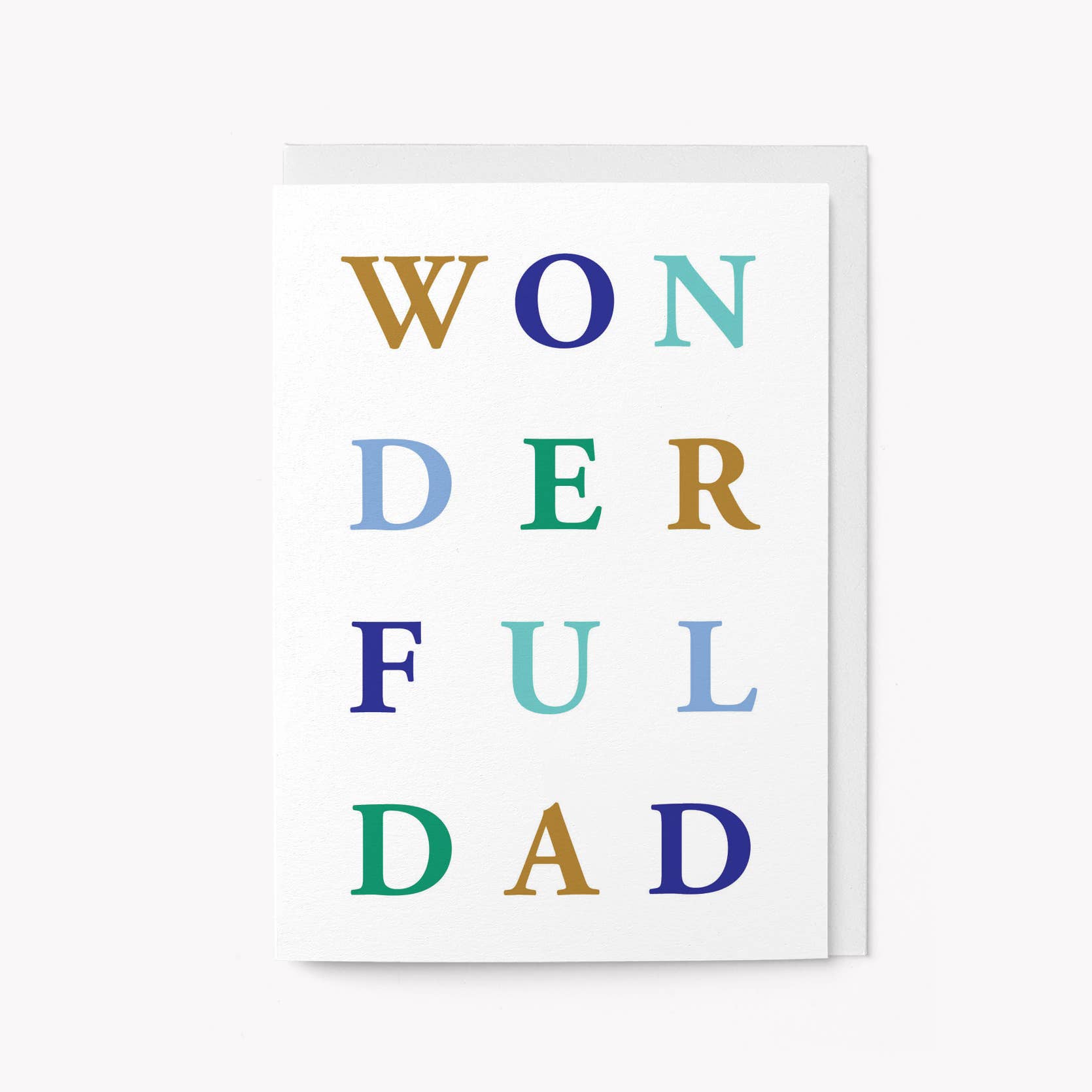 Graphic Factory – wholesale Father’s Day card – Wonderful Dad - Father's Day Card