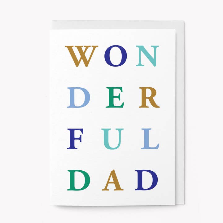Graphic Factory – wholesale Father’s Day card – Wonderful Dad - Father's Day Card0