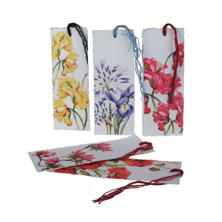 Segnalibro in carta pergamena, motivo floreale per la vendita all'ingrosso da parte di Epigram