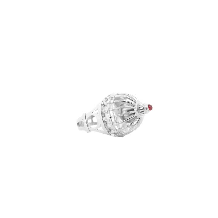Cupola Ring. Silver, Natural Grey Pearl And Ruby per la vendita all'ingrosso da parte di Co.ro Jewels