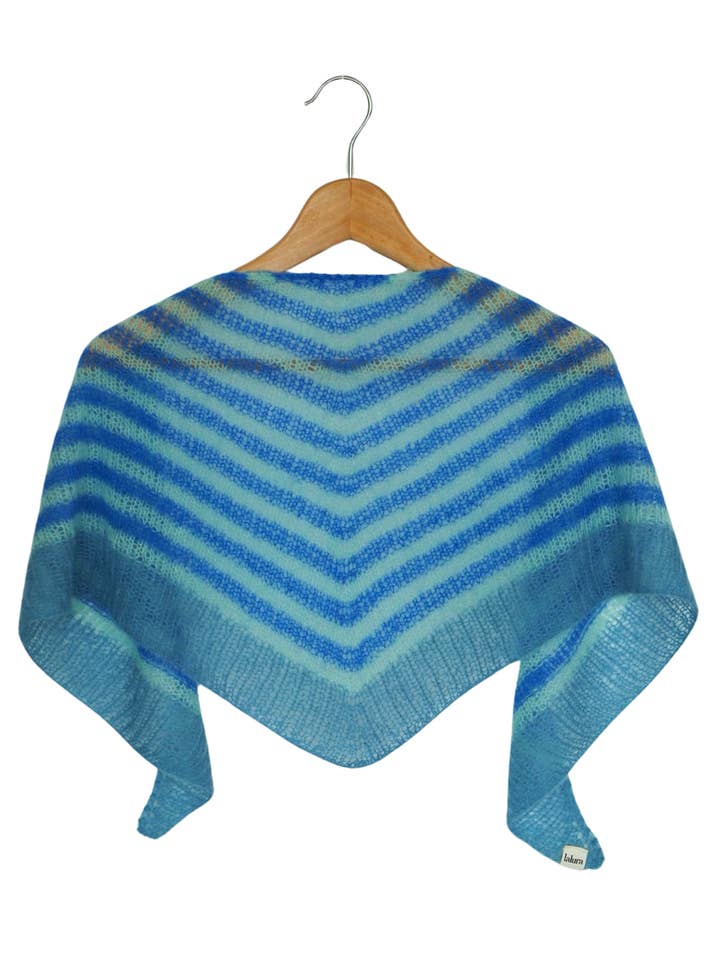 Antia mint blue scarf for wholesale by Lalura