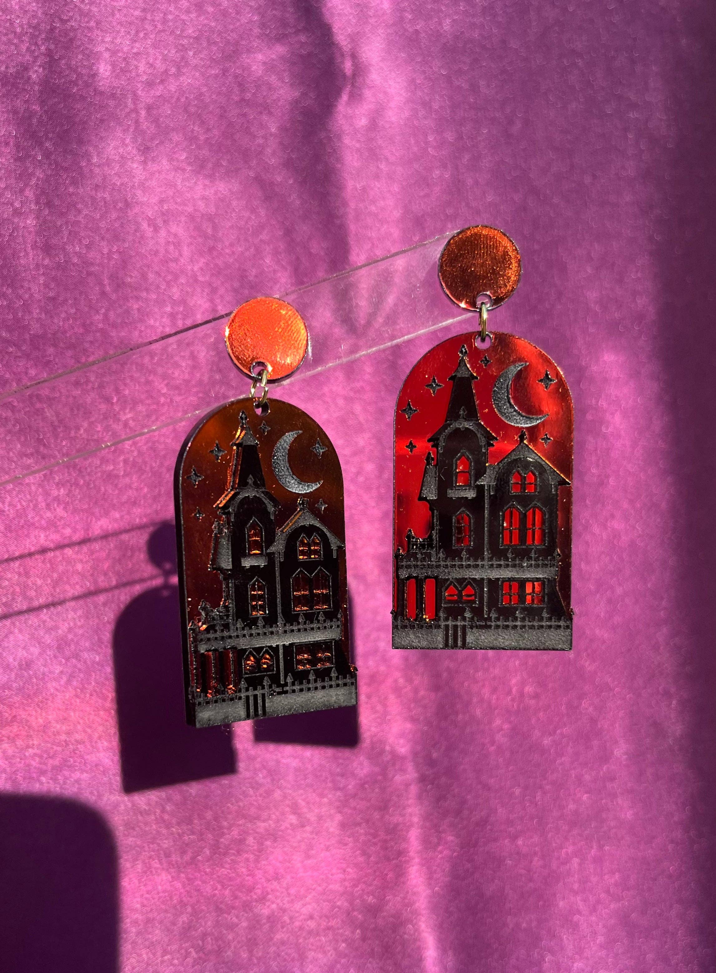 Studio Nena - Wholesale Dangle Earrings - Haunted House1